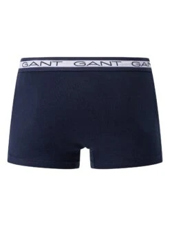 GANT 3 Pack Basic Trunks - Light Grey/Navy/Blue -Standout Fashion Shop 48313f
