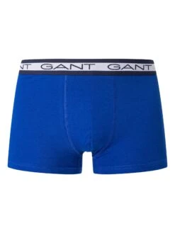 GANT 3 Pack Basic Trunks - Light Grey/Navy/Blue -Standout Fashion Shop 48313g