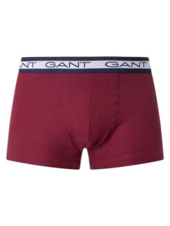 GANT 3 Pack Basic Trunks - Blue/Red/Navy -Standout Fashion Shop 48315e