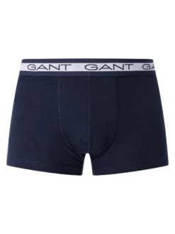 GANT 3 Pack Basic Trunks - Blue/Red/Navy -Standout Fashion Shop 48315g