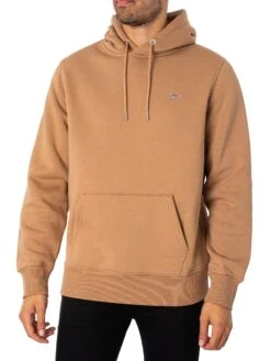 GANT Regular Shield Hoodie - Warm Khaki