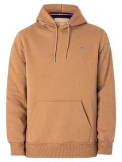 GANT Regular Shield Hoodie - Warm Khaki -Standout Fashion Shop 48328e