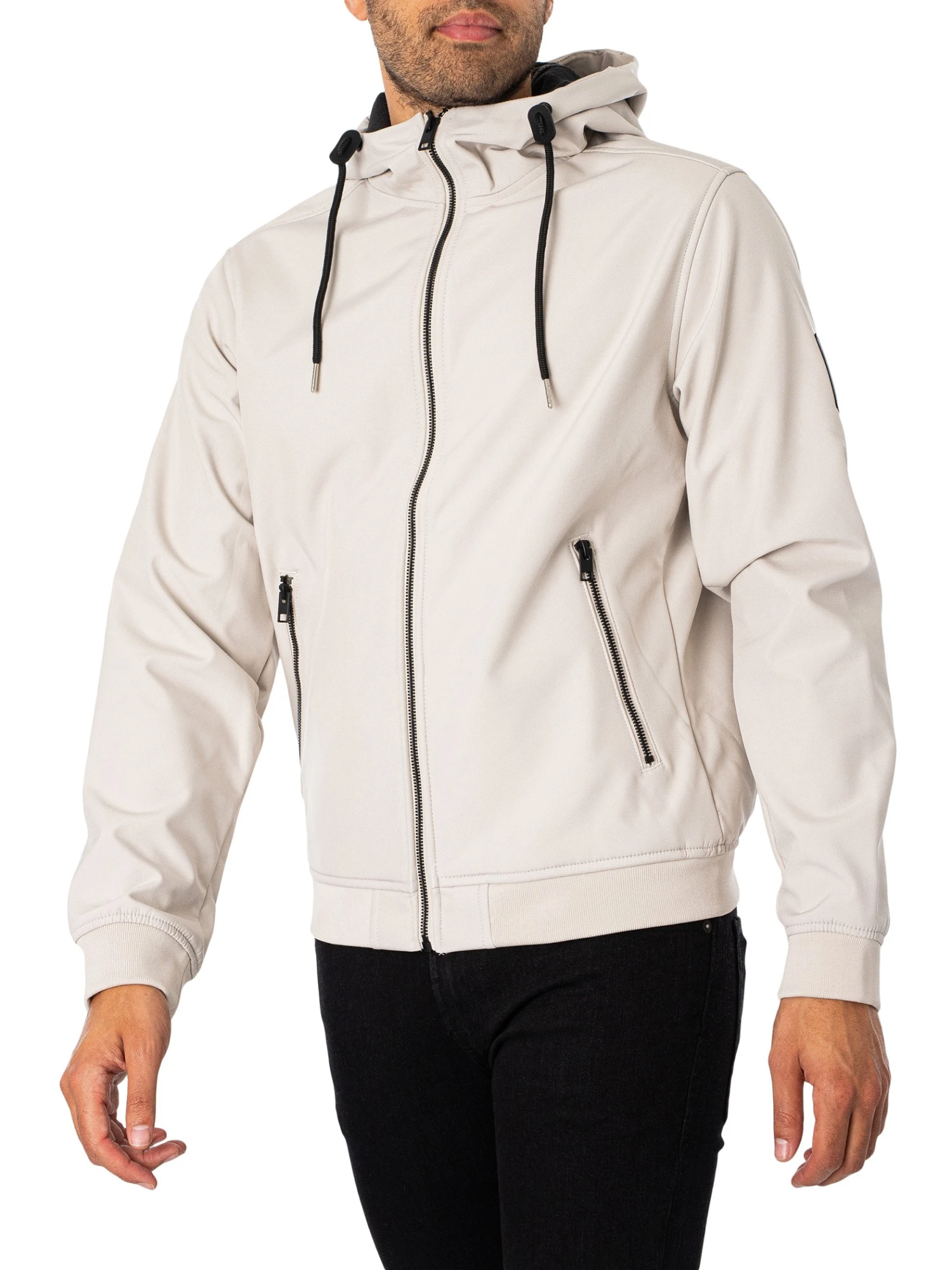 Jack & Jones Basic Softshell Jacket - Moonbeam 2 Jack & Jones Basic Softshell Jacket - Moonbeam - Image 2