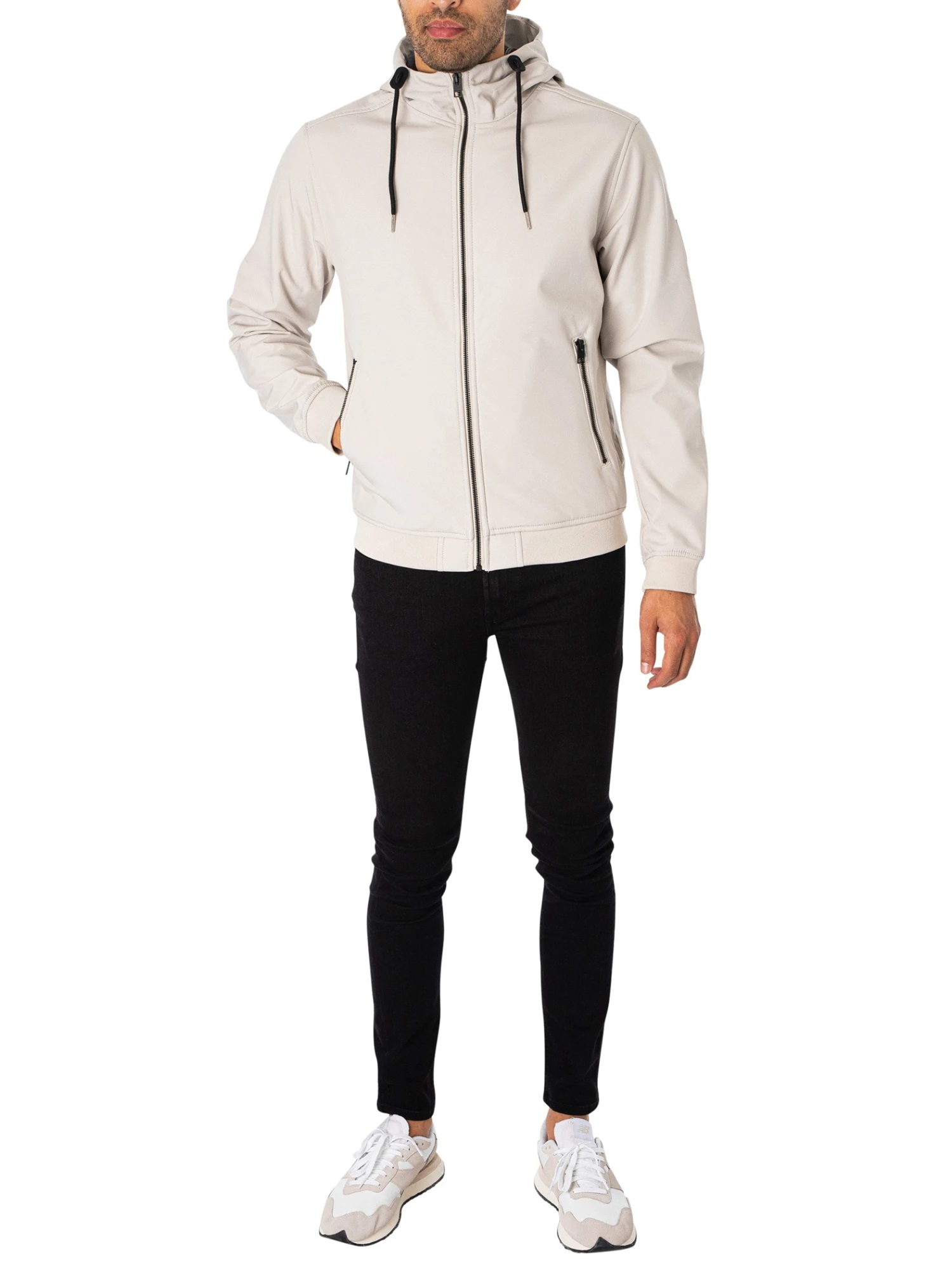 Jack & Jones Basic Softshell Jacket - Moonbeam 5 Jack & Jones Basic Softshell Jacket - Moonbeam - Image 5