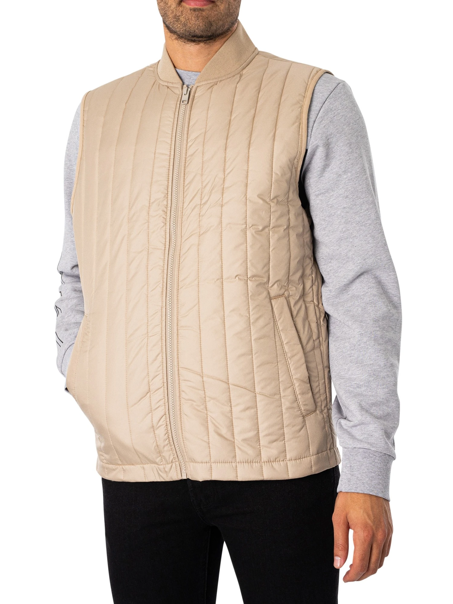 Jack & Jones City Liner Gilet - Crockery 2 Jack & Jones City Liner Gilet - Crockery - Image 2
