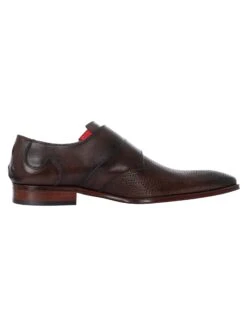 Jeffery West Monk Leather Shoes - Dark Brown -Standout Fashion Shop 48349c