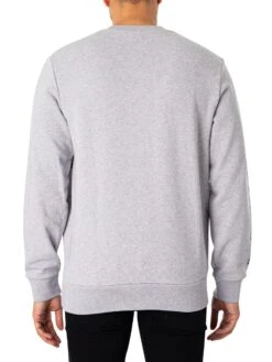 Lacoste Print Colourblock Sweatshirt - Grey/Black -Standout Fashion Shop 48367c