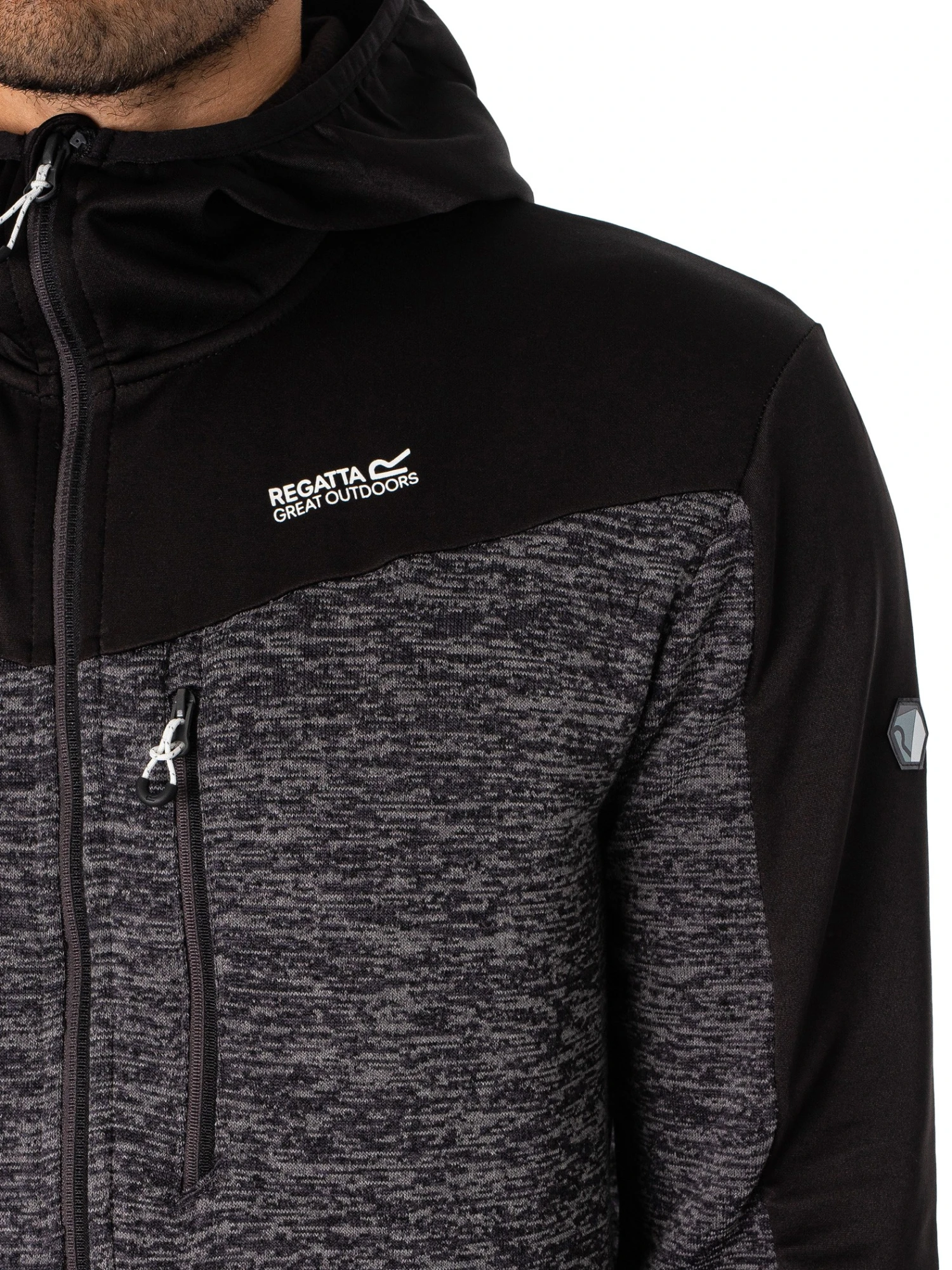 Regatta Cadford V Full-Zip Fleece - Seal Grey Black 4 Regatta Cadford V Full-Zip Fleece - Seal Grey Black - Image 4