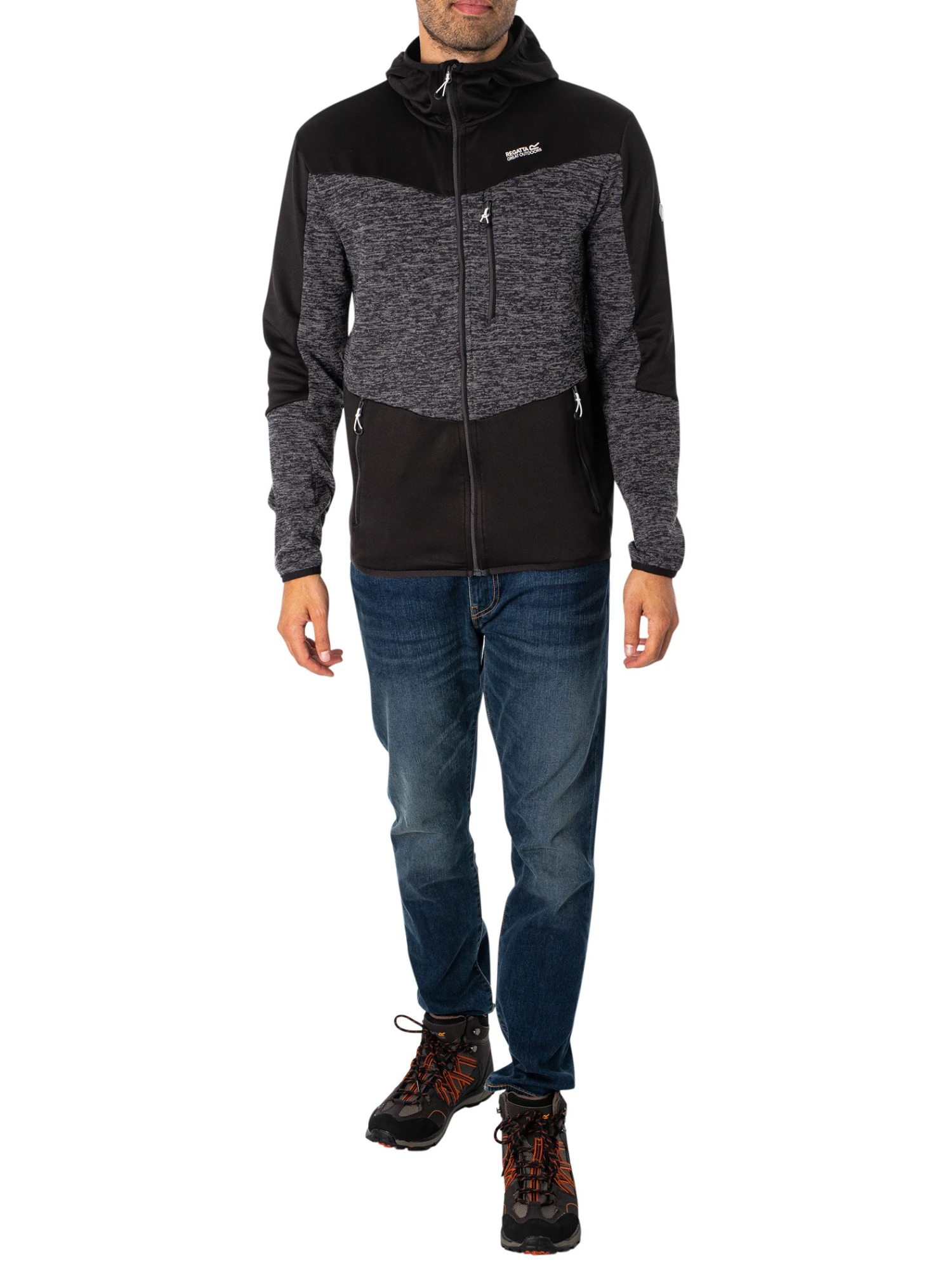 Regatta Cadford V Full-Zip Fleece - Seal Grey Black 5 Regatta Cadford V Full-Zip Fleece - Seal Grey Black - Image 5