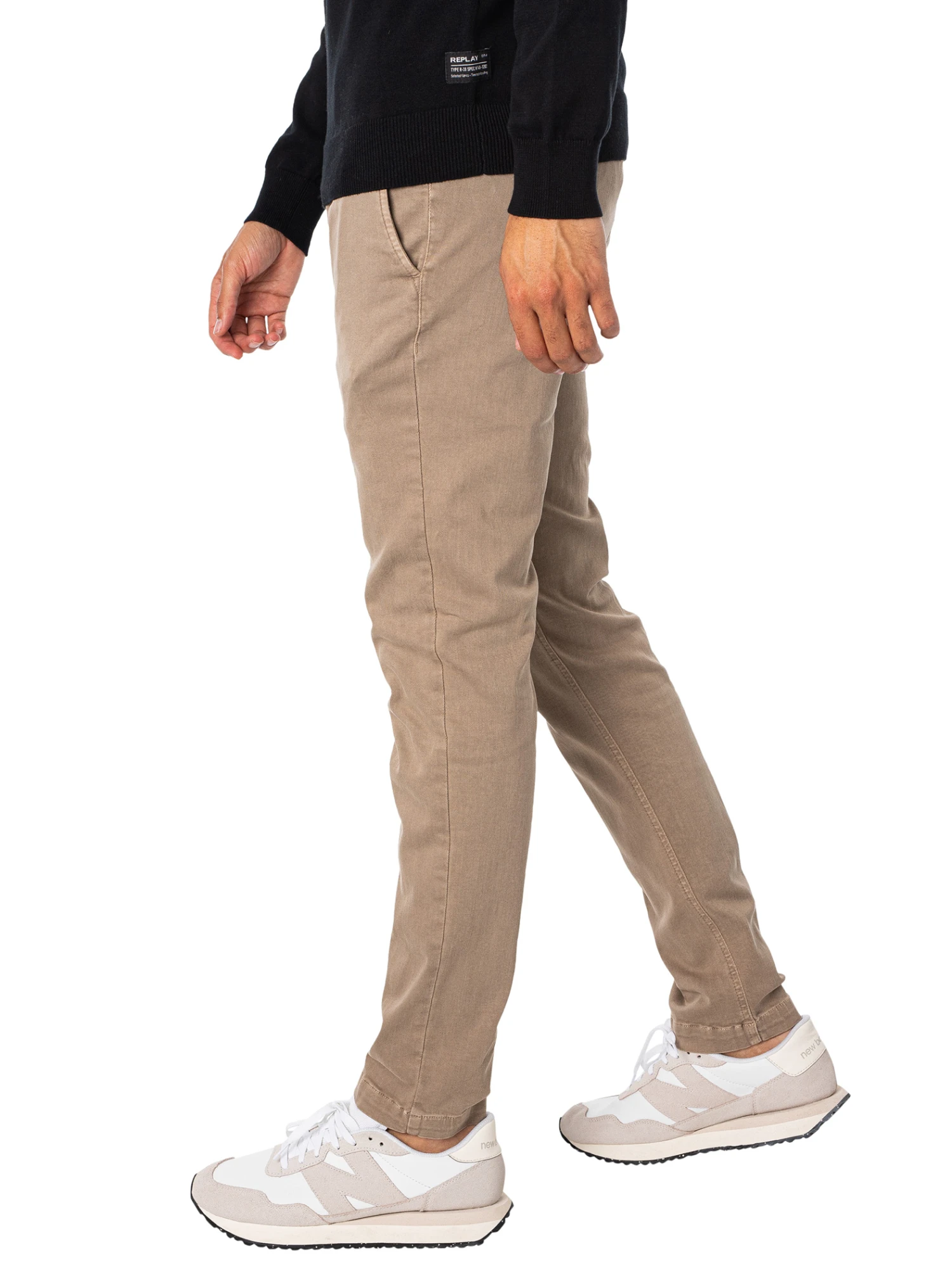 Replay Zeumar Hyperflex Slim Chinos - Beige 2 Replay Zeumar Hyperflex Slim Chinos - Beige - Image 2