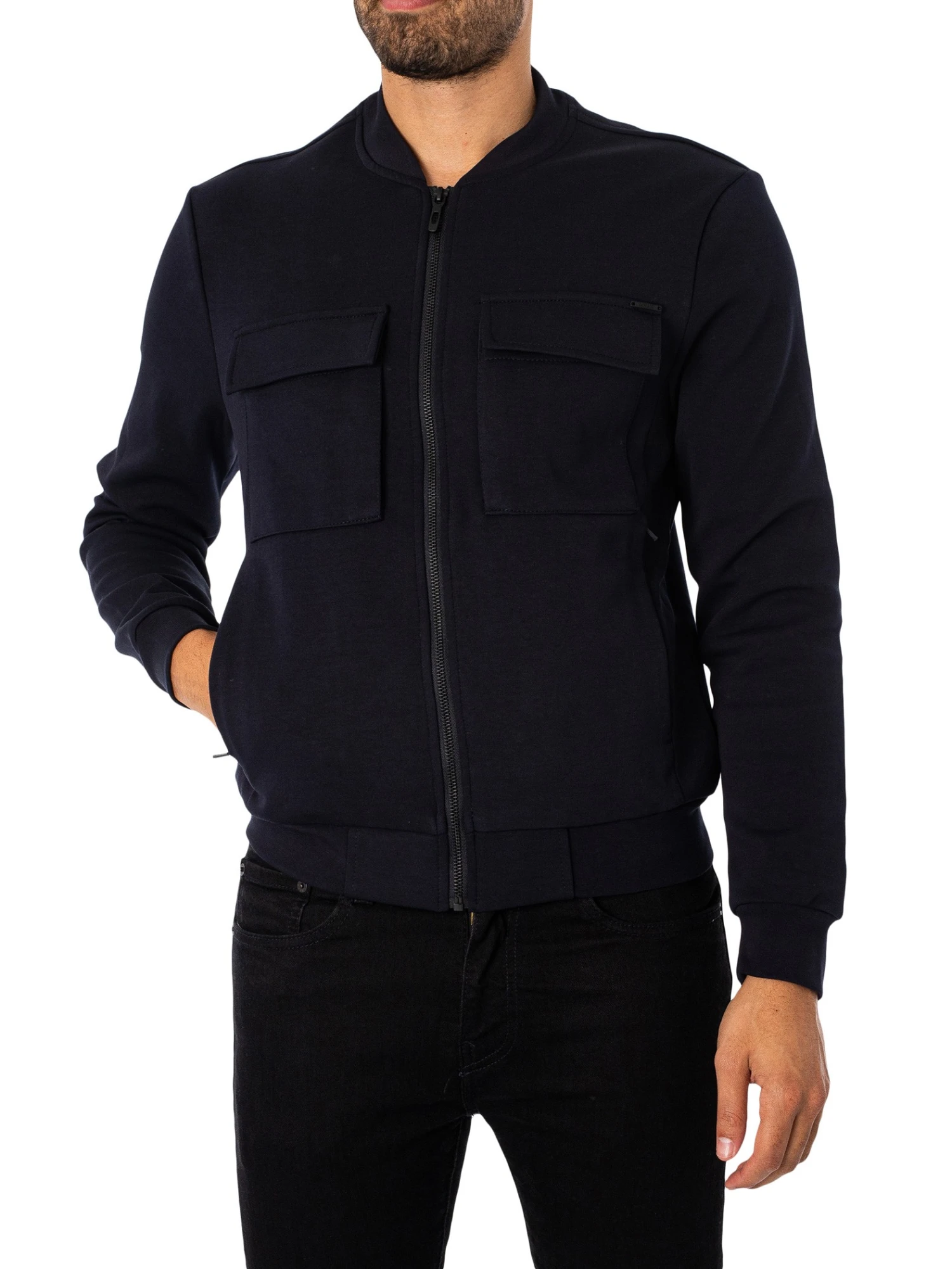 Antony Morato Pocked Bomber Jacket - Blue Ink 1 Antony Morato Pocked Bomber Jacket - Blue Ink