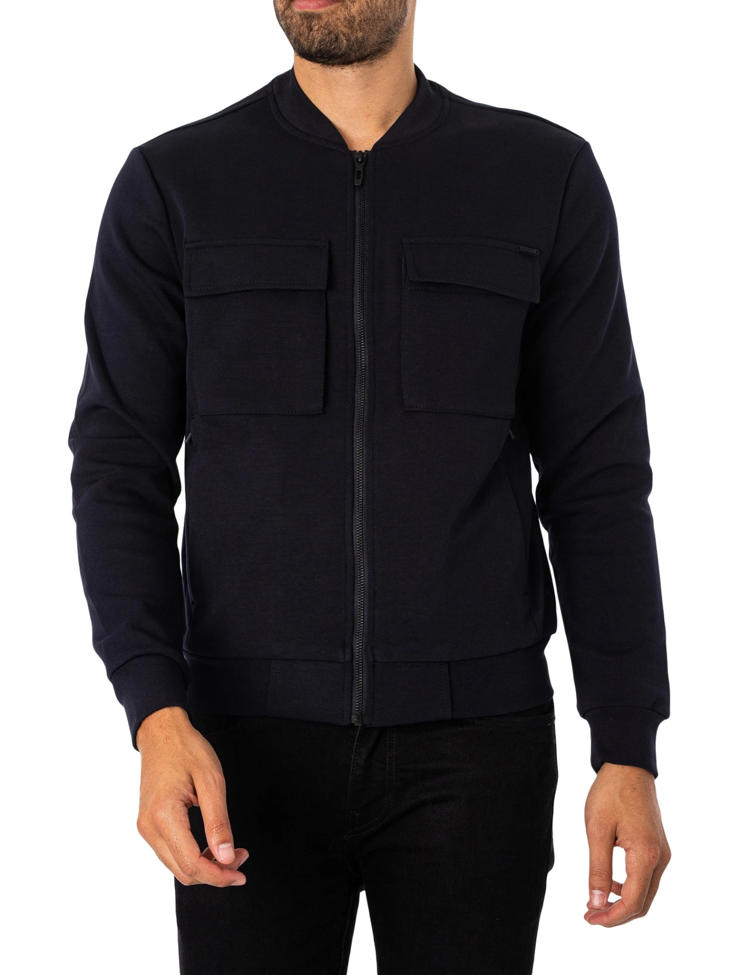 Antony Morato Pocked Bomber Jacket - Blue Ink 2 Antony Morato Pocked Bomber Jacket - Blue Ink - Image 2