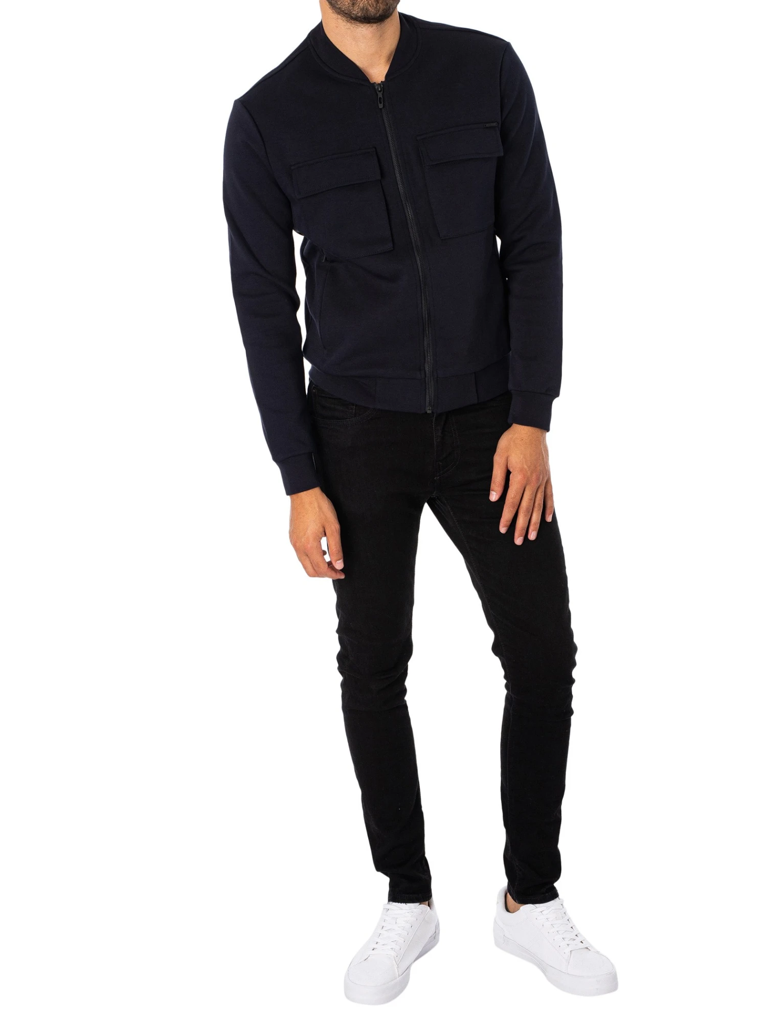 Antony Morato Pocked Bomber Jacket - Blue Ink 6 Antony Morato Pocked Bomber Jacket - Blue Ink - Image 6