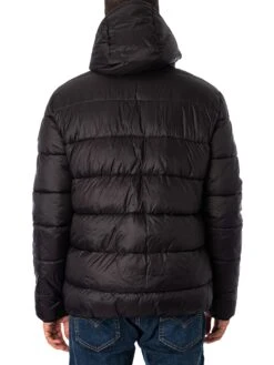 Barbour International Quilted Bomber Jacket - Black -Standout Fashion Shop 48458c