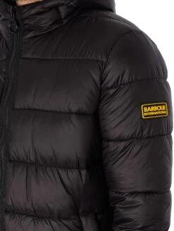 Barbour International Quilted Bomber Jacket - Black -Standout Fashion Shop 48458d