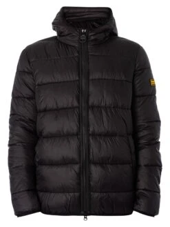 Barbour International Quilted Bomber Jacket - Black -Standout Fashion Shop 48458h
