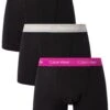 Calvin Klein 3 Pack Trunks - Black (Wild Aster/Grey Heather/Artic Green)