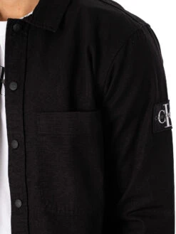 Calvin Klein Jeans Relaxed Essentials Ripstop Overshirt - Black 10 Calvin Klein Jeans Relaxed Essentials Ripstop Overshirt - Black -Standout Fashion Shop 48468d