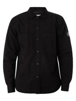 Calvin Klein Jeans Relaxed Essentials Ripstop Overshirt - Black 13 Calvin Klein Jeans Relaxed Essentials Ripstop Overshirt - Black -Standout Fashion Shop 48468g