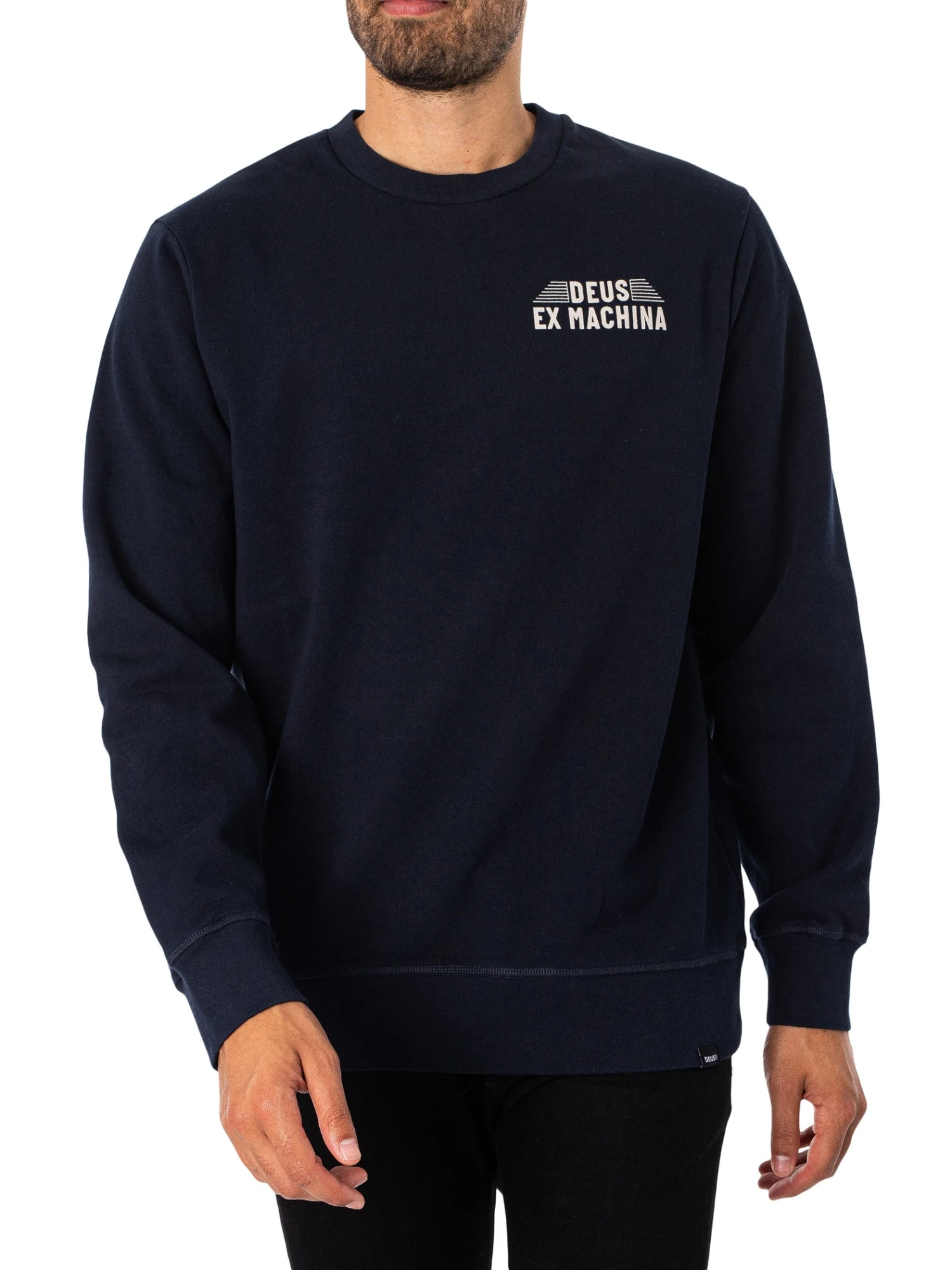 Deus Ex Machina Fender Sweatshirt - Navy 2 Deus Ex Machina Fender Sweatshirt - Navy - Image 2