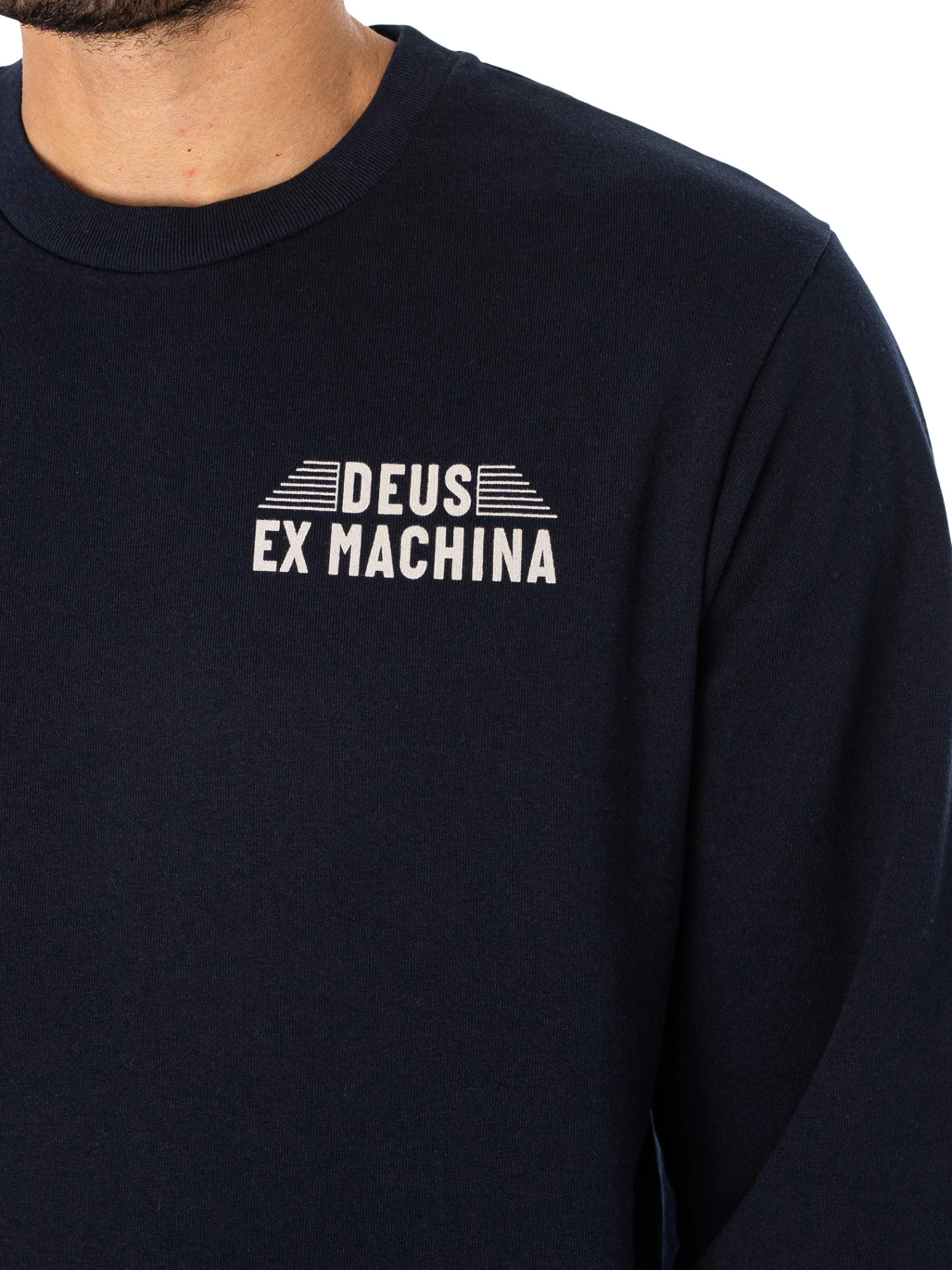 Deus Ex Machina Fender Sweatshirt - Navy 4 Deus Ex Machina Fender Sweatshirt - Navy - Image 4
