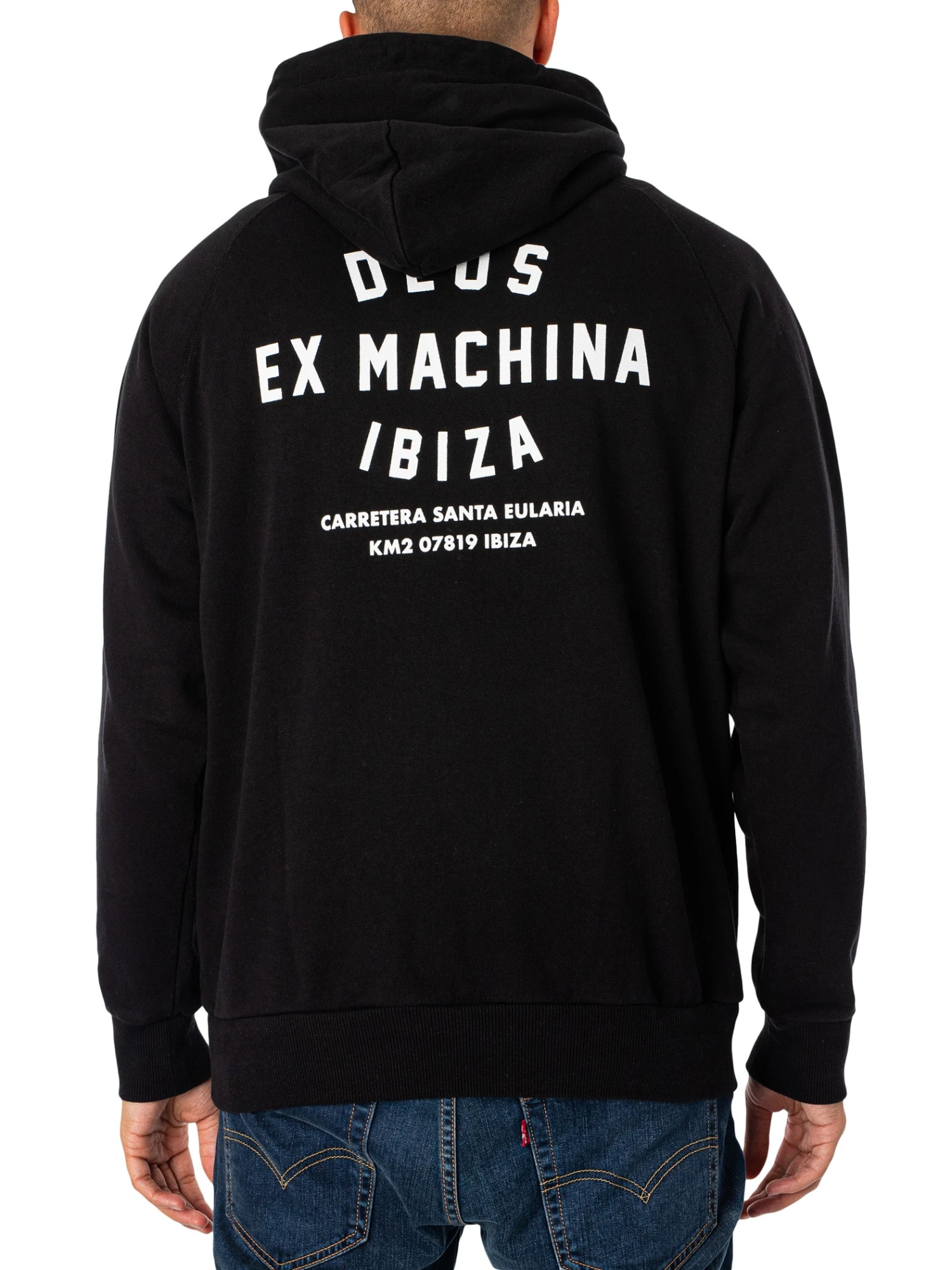 Deus Ex Machina Ibiza Address Pullover Hoodie - Black 3 Deus Ex Machina Ibiza Address Pullover Hoodie - Black - Image 3