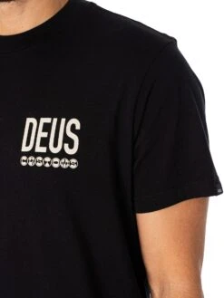 Deus Ex Machina Inline T-Shirt - Black -Standout Fashion Shop 48477d