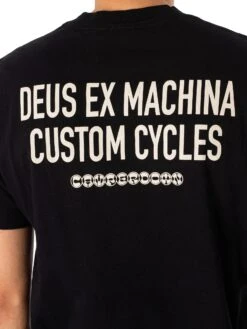 Deus Ex Machina Inline T-Shirt - Black -Standout Fashion Shop 48477e