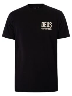 Deus Ex Machina Inline T-Shirt - Black -Standout Fashion Shop 48477f