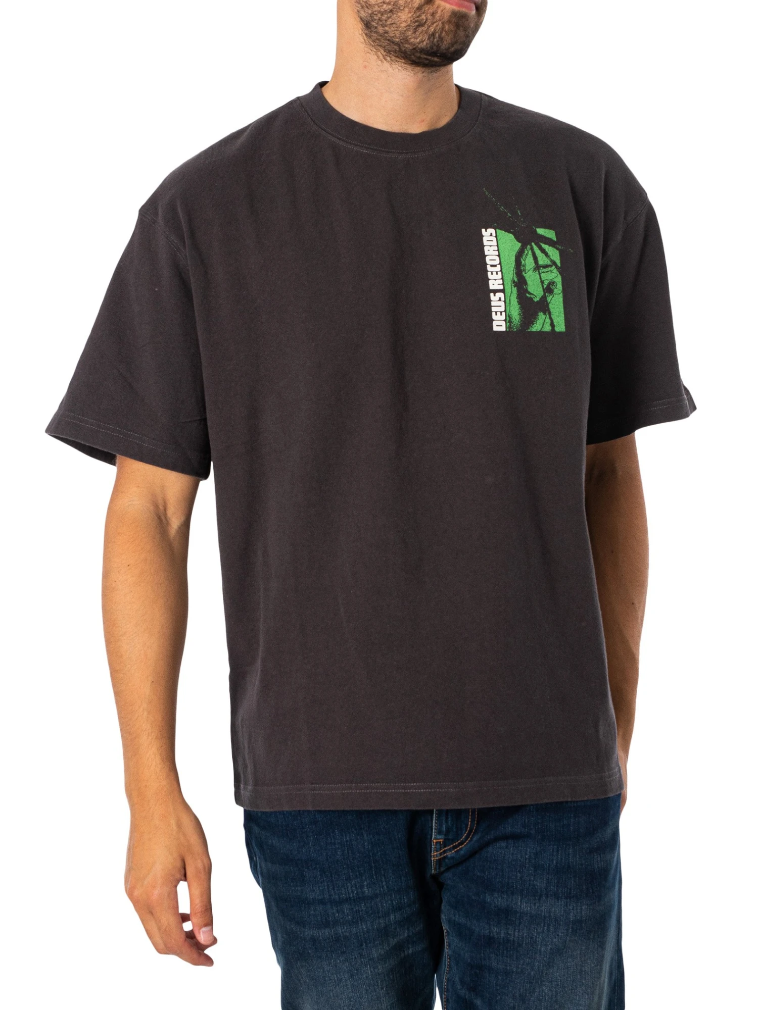 Deus Ex Machina Loose Time And Sound T-Shirt - Anthracite 2 Deus Ex Machina Loose Time And Sound T-Shirt - Anthracite - Image 2