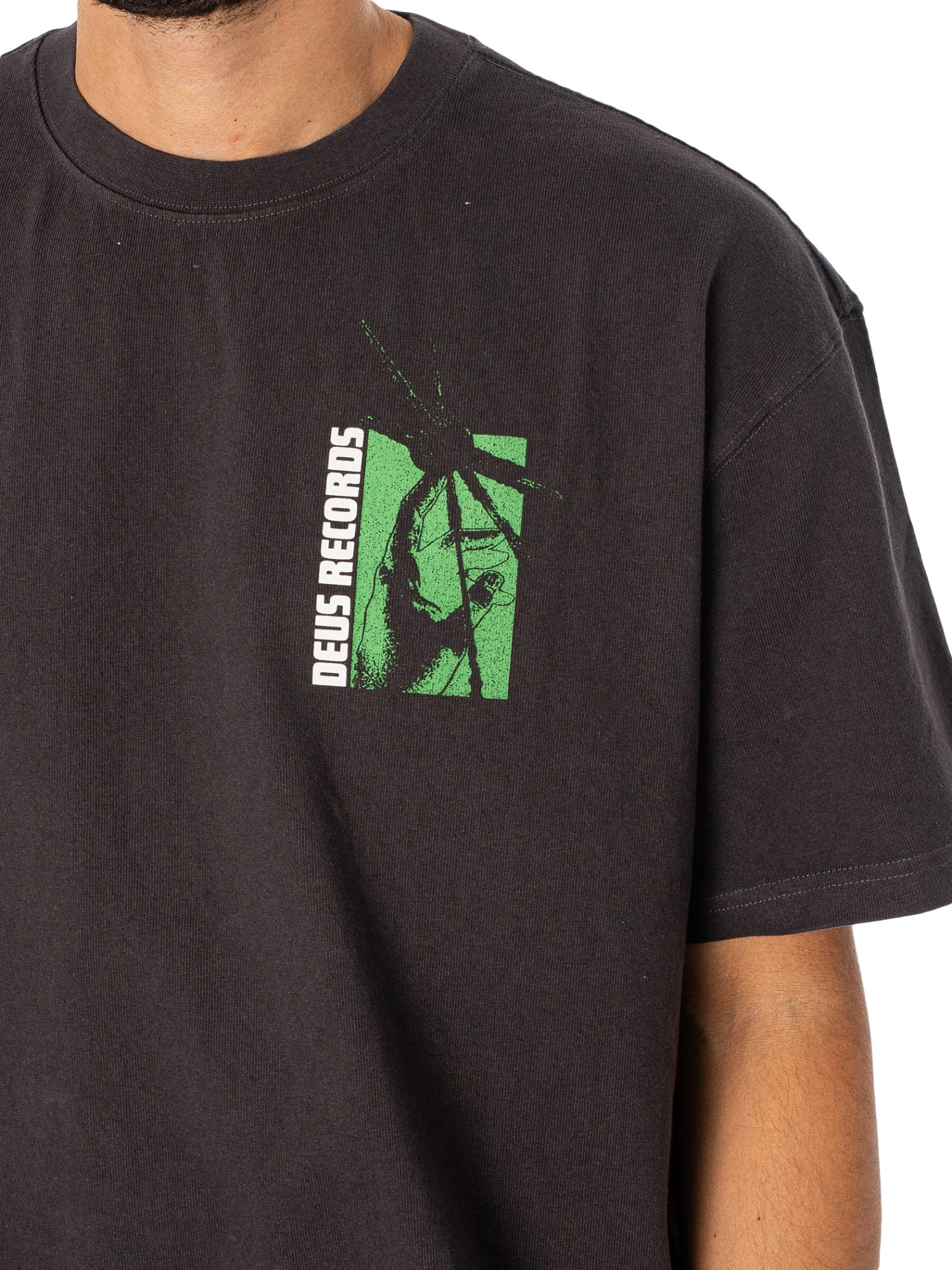 Deus Ex Machina Loose Time And Sound T-Shirt - Anthracite 4 Deus Ex Machina Loose Time And Sound T-Shirt - Anthracite - Image 4