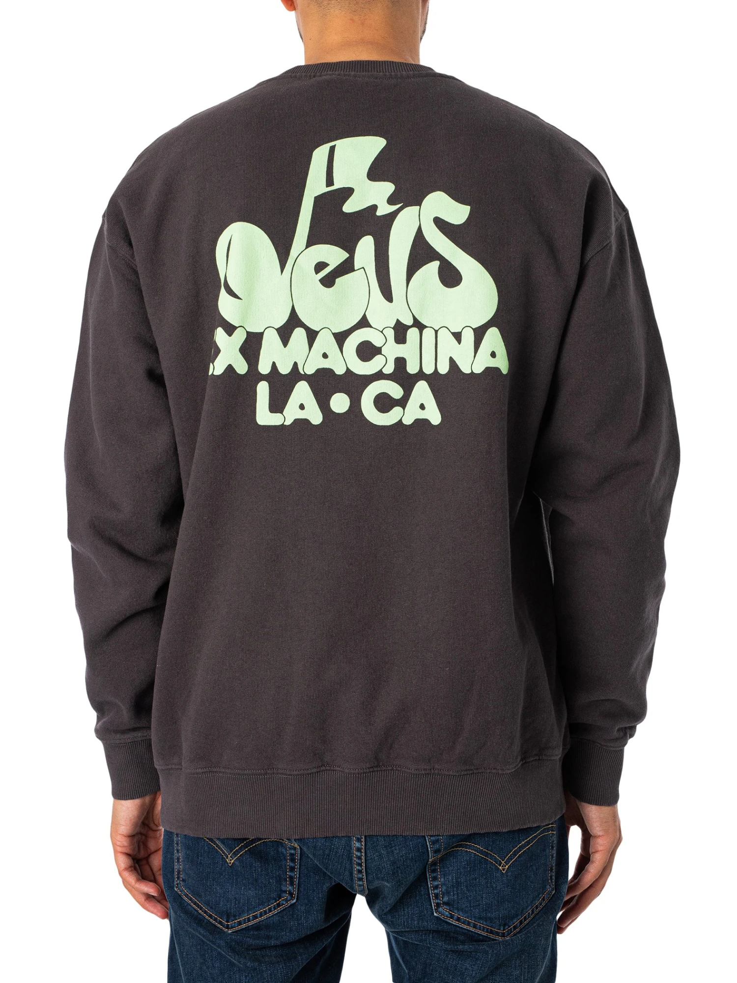 Deus Ex Machina Oversized Harmony Sweatshirt - Anthracite 3 Deus Ex Machina Oversized Harmony Sweatshirt - Anthracite - Image 3