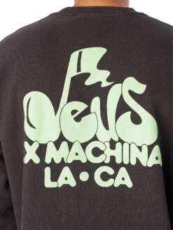 Deus Ex Machina Oversized Harmony Sweatshirt - Anthracite 10 Deus Ex Machina Oversized Harmony Sweatshirt - Anthracite -Standout Fashion Shop 48483e