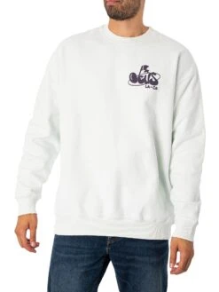 Deus Ex Machina Oversized Harmony Sweatshirt - Illusion Blue