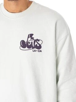 Deus Ex Machina Oversized Harmony Sweatshirt - Illusion Blue -Standout Fashion Shop 48484d