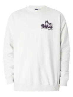 Deus Ex Machina Oversized Harmony Sweatshirt - Illusion Blue -Standout Fashion Shop 48484f