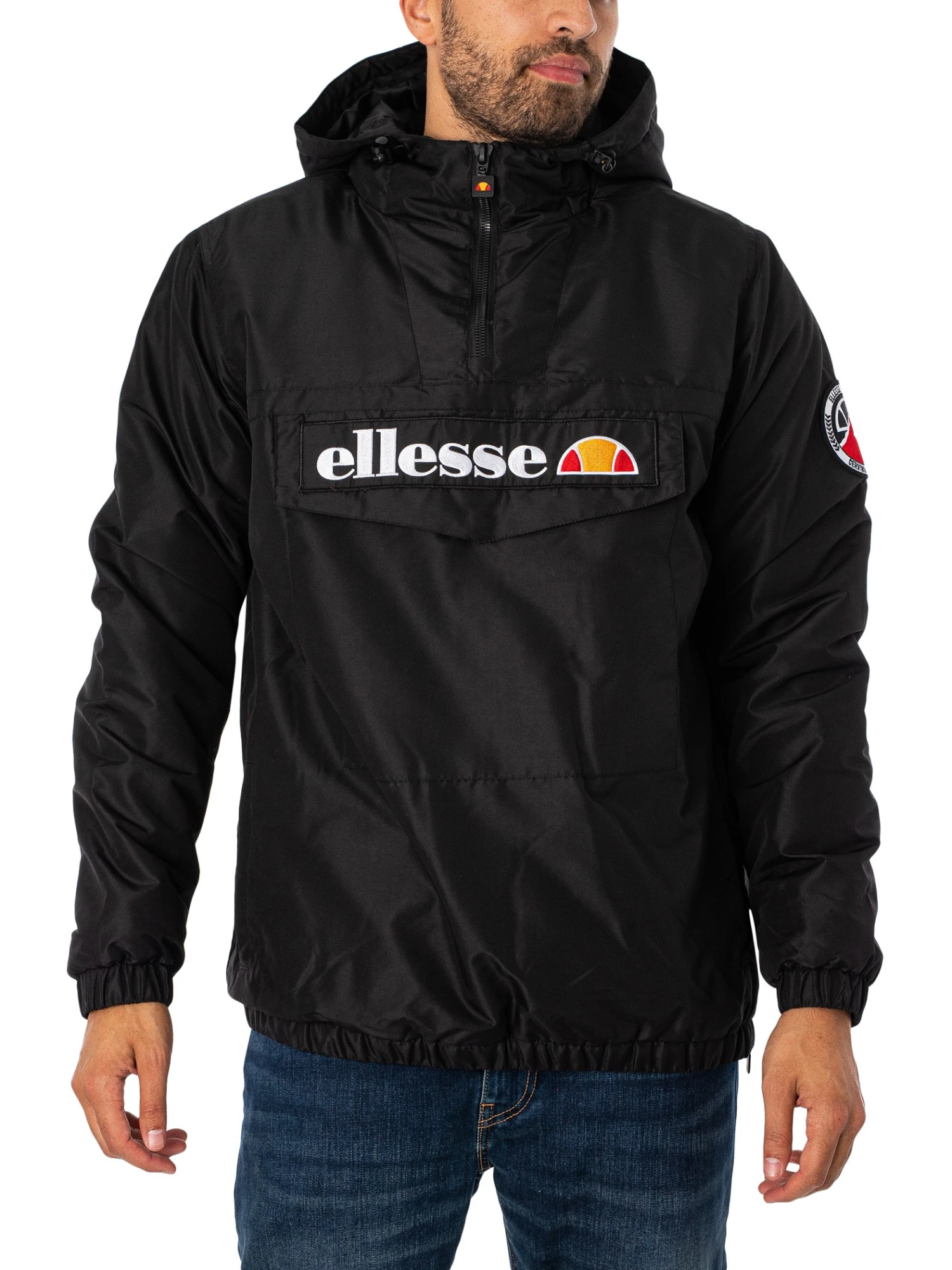 Ellesse Monterini Pullover Jacket - Black 1 Ellesse Monterini Pullover Jacket - Black