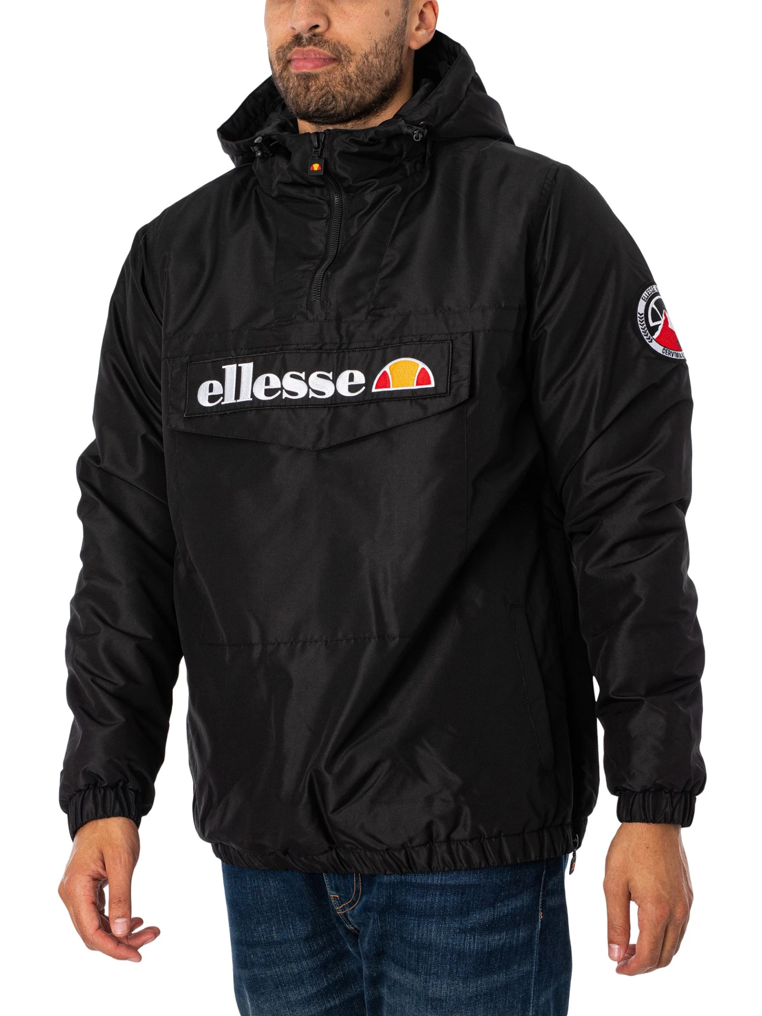 Ellesse Monterini Pullover Jacket - Black 2 Ellesse Monterini Pullover Jacket - Black - Image 2