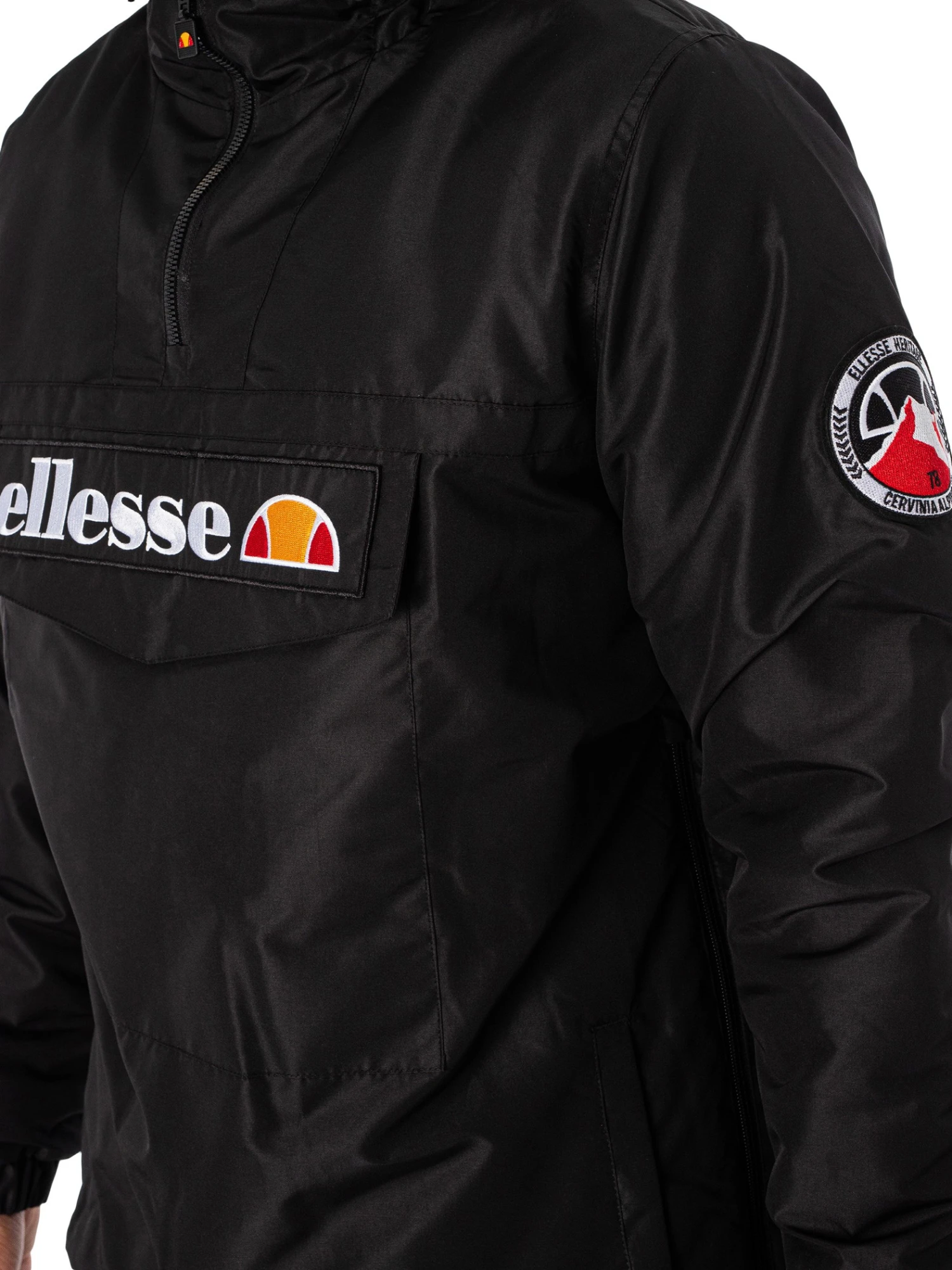 Ellesse Monterini Pullover Jacket - Black 5 Ellesse Monterini Pullover Jacket - Black - Image 5