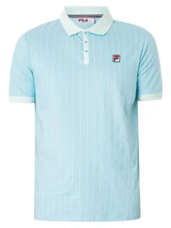 Fila Classic Vintage Stripe Polo Shirt - Sky Blue/Blue Glass 9 Fila Classic Vintage Stripe Polo Shirt - Sky Blue/Blue Glass -Standout Fashion Shop 48520e