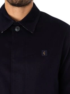 Gabicci Houghton Twill Vintage Jacket - Navy -Standout Fashion Shop 48535d