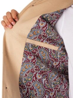 Gabicci Houghton Twill Vintage Jacket - Oatmeal -Standout Fashion Shop 48536h