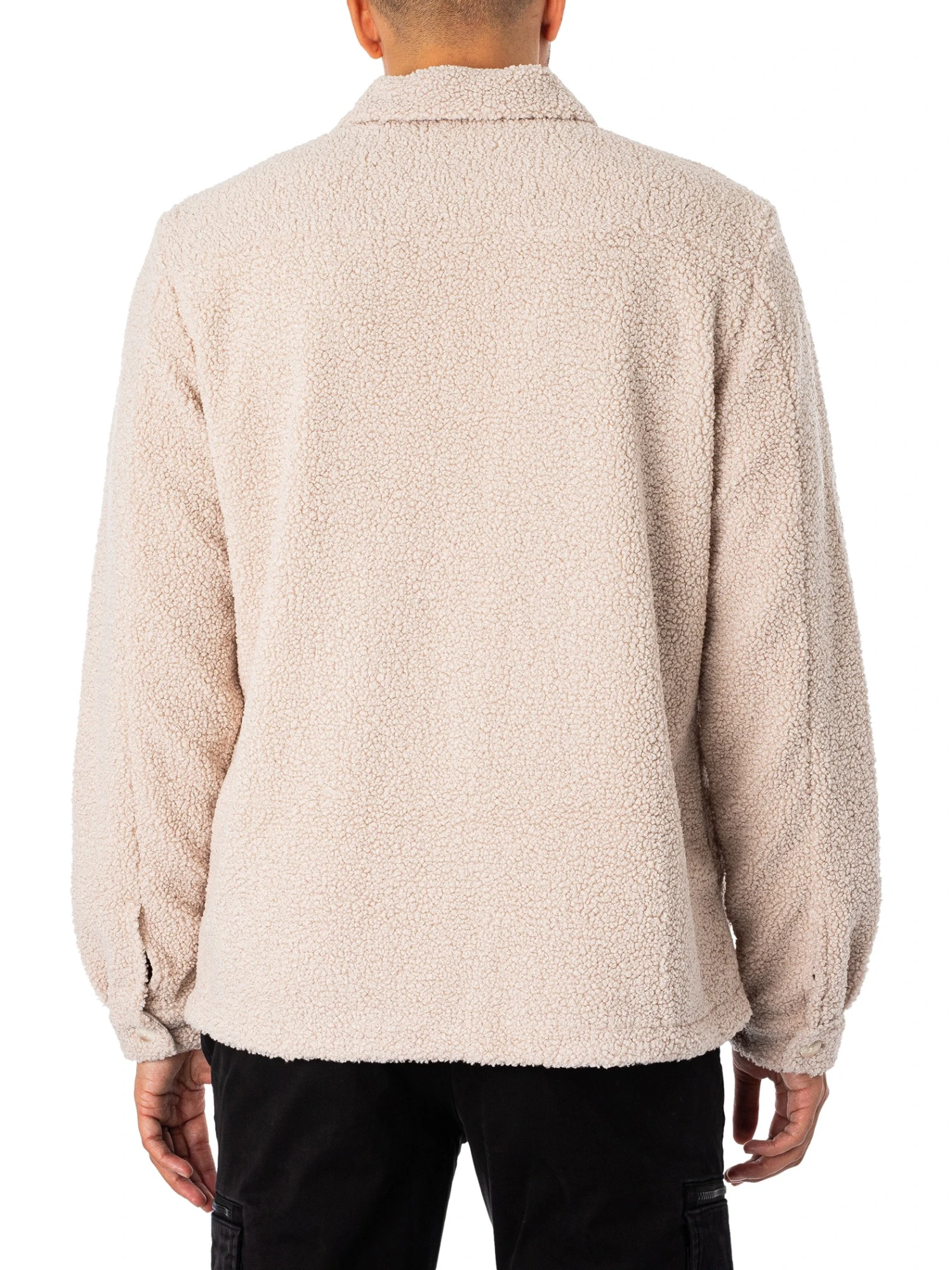 HUGO Enalu Sherpa Jacket - Natural 3 HUGO Enalu Sherpa Jacket - Natural - Image 3