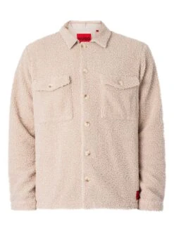 HUGO Enalu Sherpa Jacket - Natural 13 HUGO Enalu Sherpa Jacket - Natural -Standout Fashion Shop 48546g