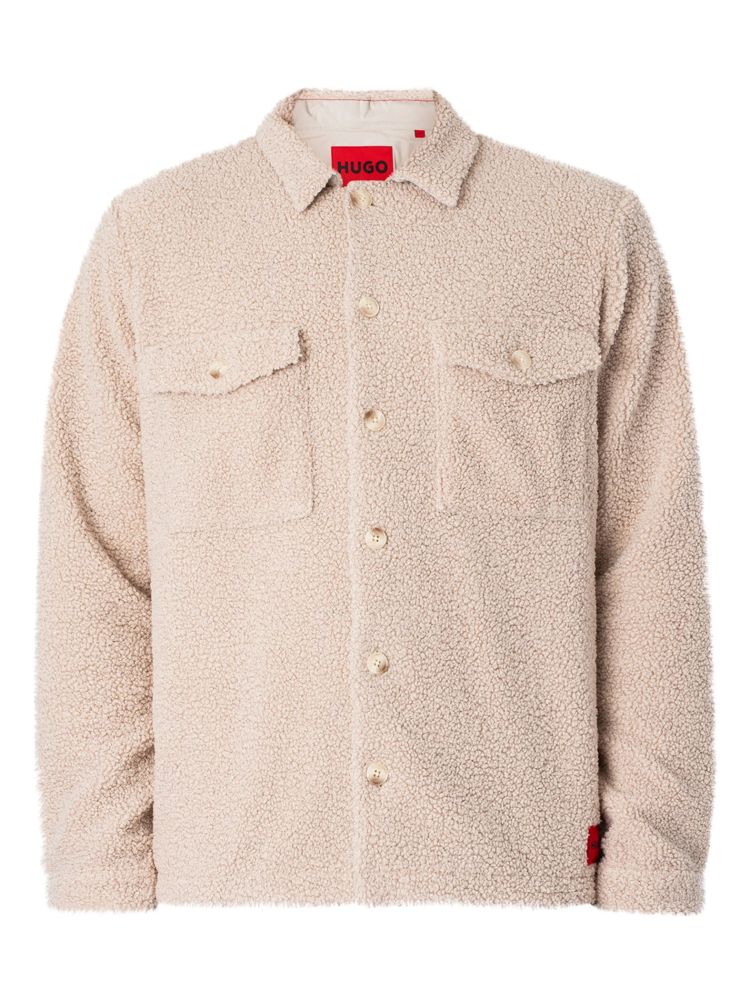 HUGO Enalu Sherpa Jacket - Natural 7 HUGO Enalu Sherpa Jacket - Natural - Image 7