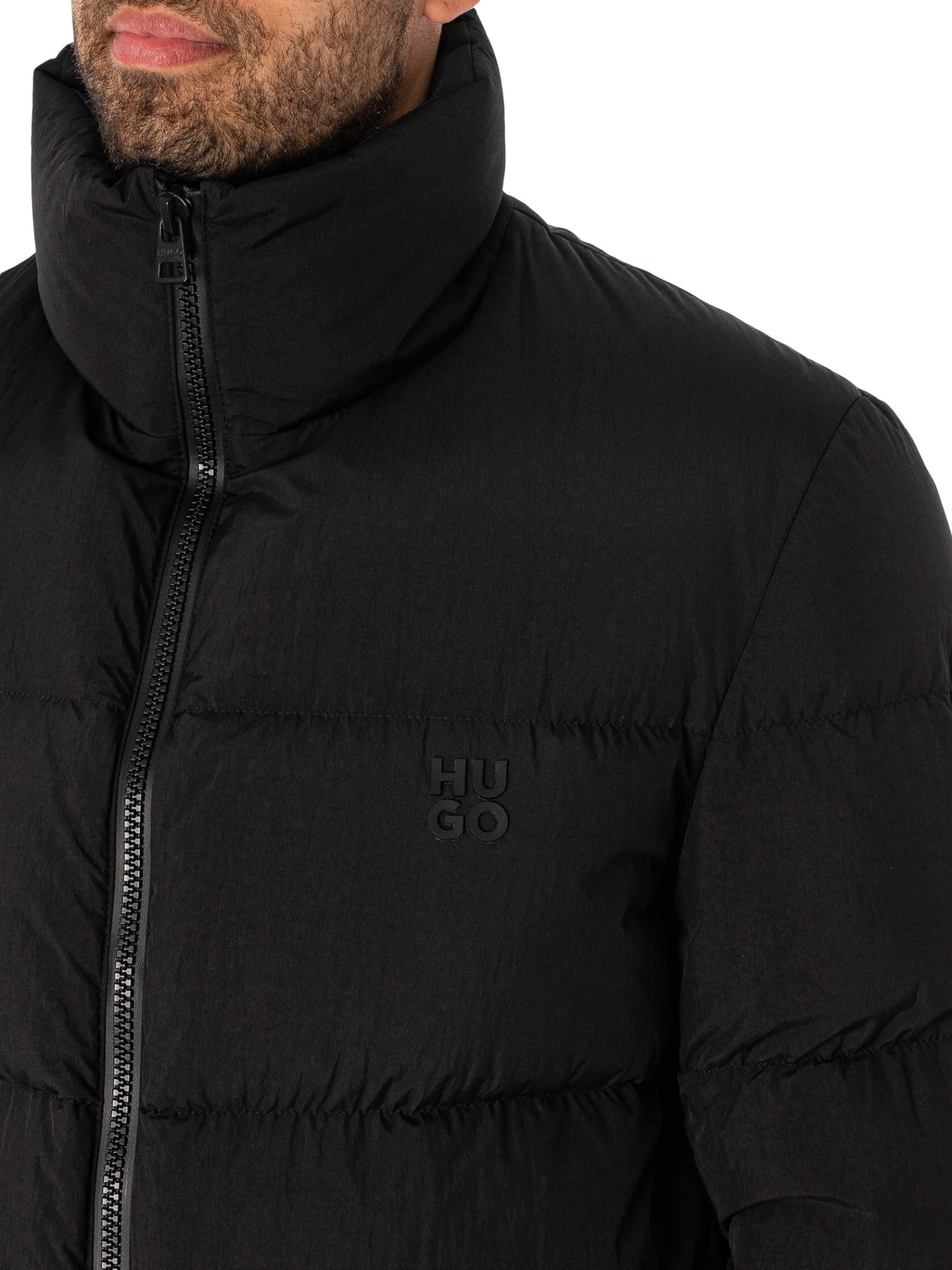 HUGO Magnus2341 Puffer Jacket - Black 4 HUGO Magnus2341 Puffer Jacket - Black - Image 4
