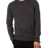 HUGO San Cassius Knit Sweater - Dark Grey