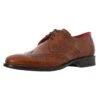 Jeffery West Derby Brogue Leather Shoes - Honey