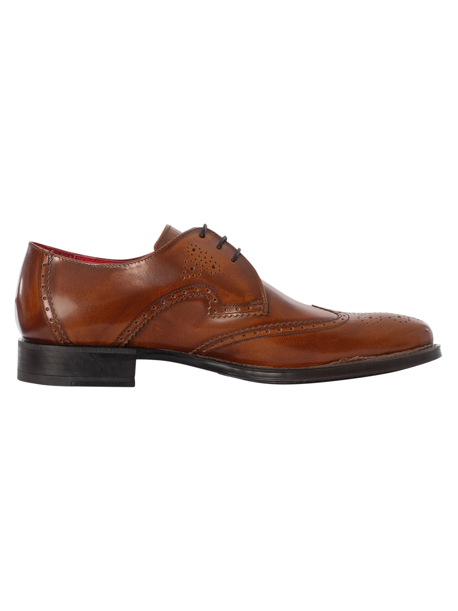 Jeffery West Derby Brogue Leather Shoes - Honey 3 Jeffery West Derby Brogue Leather Shoes - Honey - Image 3