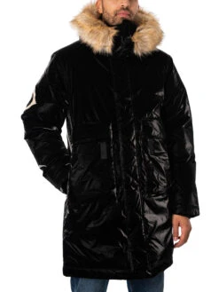 MA.STRUM Down Parka Jacket - Jet Black